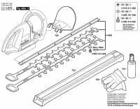 Bosch 0 600 844 503 Ahs 55-22 Hedge Trimmer 230 V / Eu Spare Parts